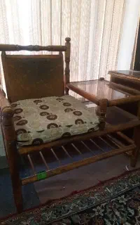 میز تلفن چوبی