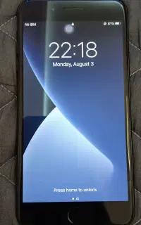 گوشی سون پلاس اپل  تمیز رنگ مشکی مات    Seven Plus