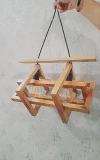 لوستر دستساز کلاسیک چوبی