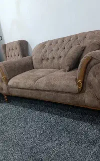 مبل چستر ۷نفر خوش رنگ و شیک جنس محکم قیمت حراج