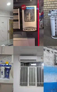 نصب وتعمیرات پکیج آبگرمکن تصفیه آب کولر گازی
