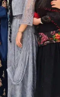 لباس کردی طوسی ست کامل