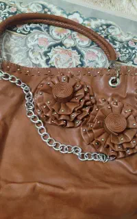 کیف چرم قهوه‌ای