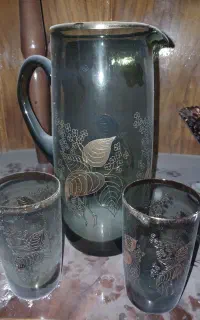 پارچ و لیوان فرانسوی با جعبه