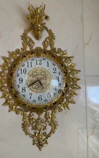 ساعت دیواری برنزی