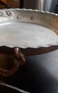 سینی سه پایه مسی