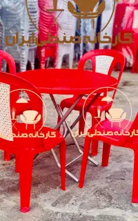 میز و صندلی پلاستیکی طرح مهگل ناهارخوری غذاخوری