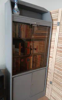 کمد کتابخانه چوبی