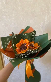 رز ربانی و گل افتاب گردون ربانی