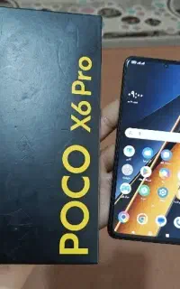 پوکوx6 proبا۵۱۲گیگ رم۱۲ ۵جی شارژر۶۷وات