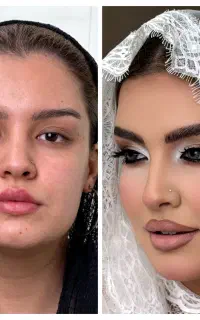 میکاپ شینیون محفلی و عروس