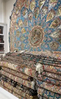 بهشتی چله ابریشم فرش شمیرانات خریدار مشاوره