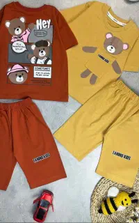 تیشرت شلوارک پسرانه دخترانه لباس