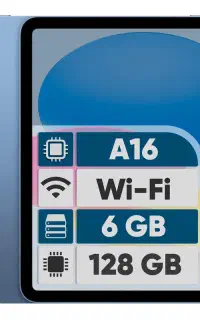 iPad A16 128GB Wi-Fi + Cellular اکبند