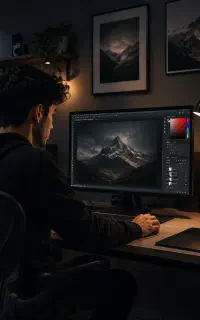 فتوشاپ حرفه‌ای ، طراحی و ویرایش عکس