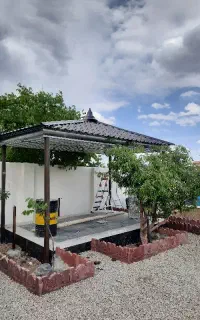 اجرای شیروانی آلاچیق سردری