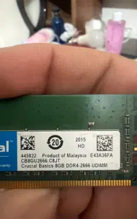 رم ۸ گیگ Ram 8gb DDR4 کامپیوتر