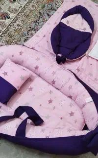 کریر وان‌حمام تشک گارددار حوله و پتو نوزادی پیشبند