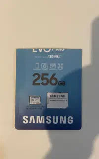 Sd card 256 Samsung evo plus