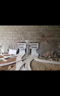 لوله کشی گاز .آب فاظلاب .نصب پمپ وتانکر