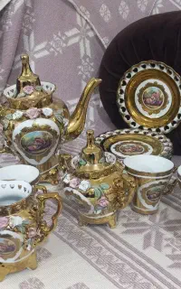 صبحانه خوریه گل برجسته لیلی و مجنون
