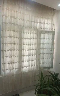 پرده تور طرح دار شاین