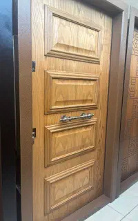 درب ضدسرقت روکش بلوط cncو ۴قاب