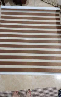 پرده کرکره ای قهوه ای نو سالم