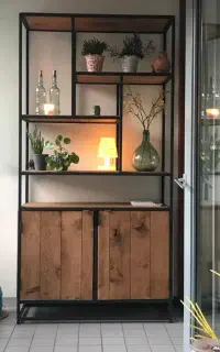 کتابخونه مدل ۵۶۷ شلف طبقه باکس دار
