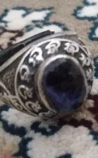 انگشتر نقره  ۹۰۰ یاقوت کبود