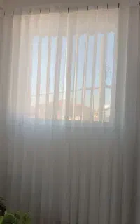پرده حریر پانچ در حد نو
