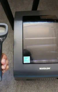 پرینتر لیبل‌زن T400 بیکسولون به همراه بارکدخوان