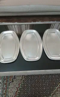 سه عدد سینی استیل ۱۸ اصل آکبند