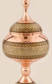 شکلات خوری مس خاتم سایز ۲۵