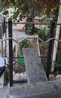 میز بدنسازی ۱۰ کاره به همراه هالتر خم