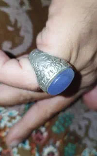 انگشتر عقیق کبود