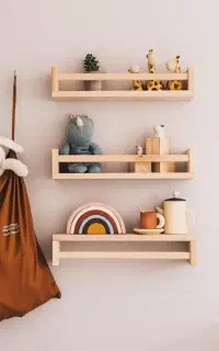 شلف دیواری چوب روس