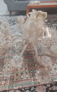 لوستر کریستال مورانو وارداتی شیک ۸شاخه