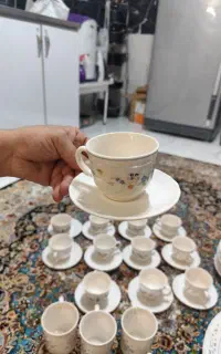 بشقاب ودیس وفنجان لیوان آرکوپال
