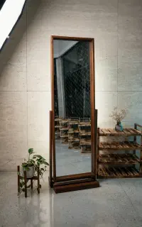 آینه قدی چوبی