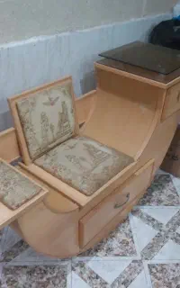 میز تلفن چوبی