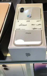 ایفون x حافظه ۶۴ باطری ۷۳٪ پلمپ رنگ مشکی