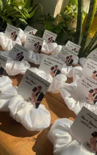 کش مو تزئین کارت عروسی