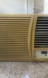 کولر پنجره ای ال جی LG با کنترل و پایه نصب