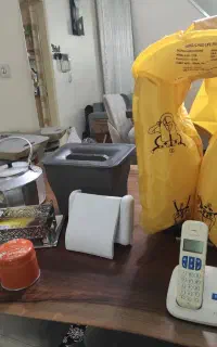 کتری و سطل زباله