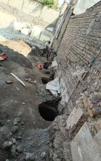 چاه کن مقنی وصل اگو تخریب