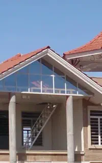 مراحل ساخت آلاچیق،سقف شیبدار،آردواز ،سفال طبرستان
