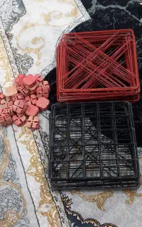 قفسه فلزی مشبک توری کتاب کتابخانه مغازه