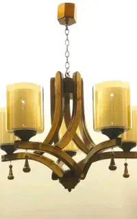 لوستر چوبی