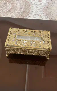 جا دستمال کاغذی برنز (کاملا نو)